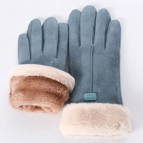 2021 New Fashion Women Gloves Autumn Winter Cute Furry Warm Mitts Full Finger Mittens Women Outdoor Sport Female Gloves Screen - zoter Shop